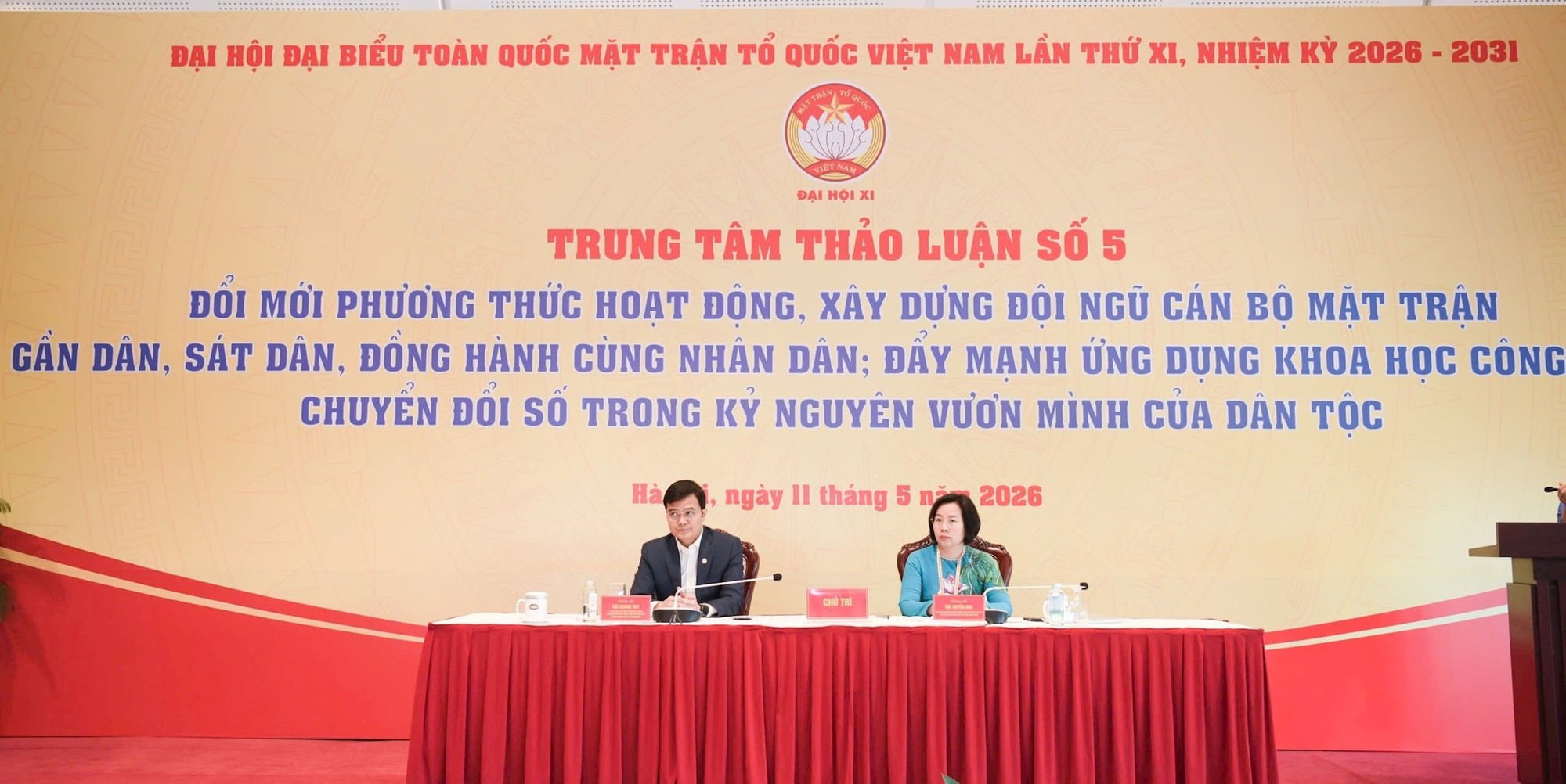 Khai mạc phiên làm việc đầu tiên Đại hội MTTQ Việt Nam lần thứ XI- Ảnh 5.