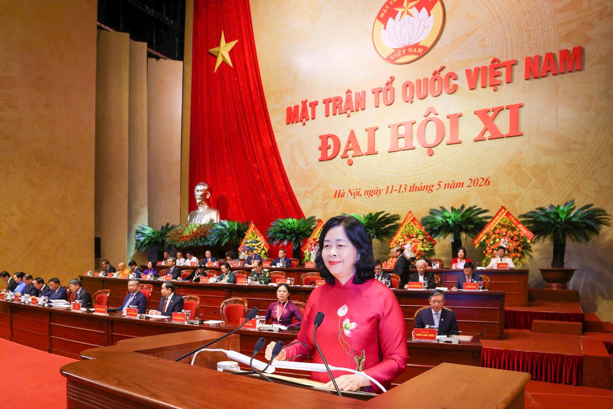 Khai mạc trọng thể Đại hội đại biểu toàn quốc Mặt trận Tổ quốc Việt Nam lần thứ XI, nhiệm kỳ 2026-2031- Ảnh 4.