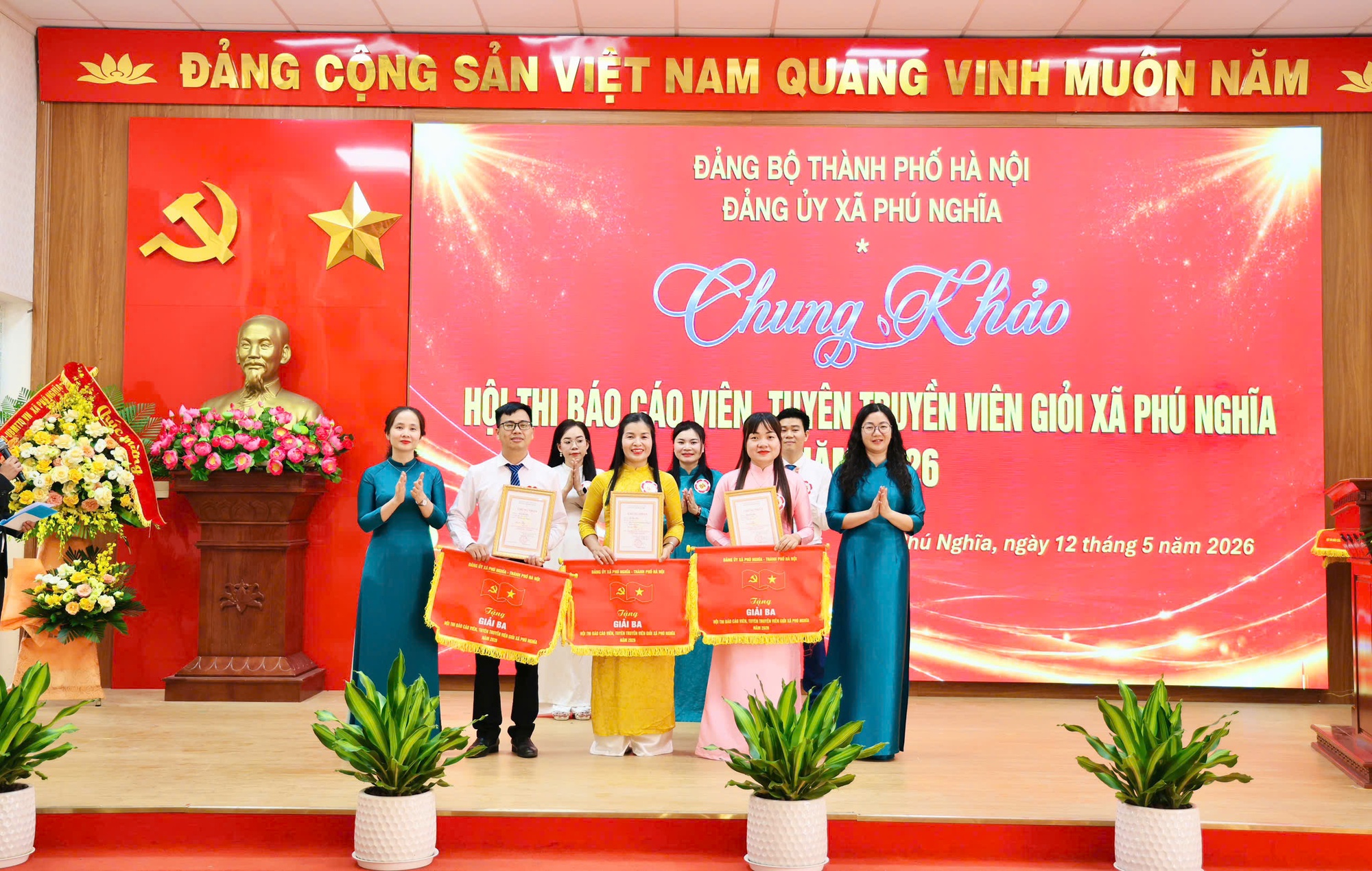 Chung khảo Hội thi “Báo cáo viên, tuyên truyền viên giỏi” xã Phú Nghĩa- Ảnh 7.