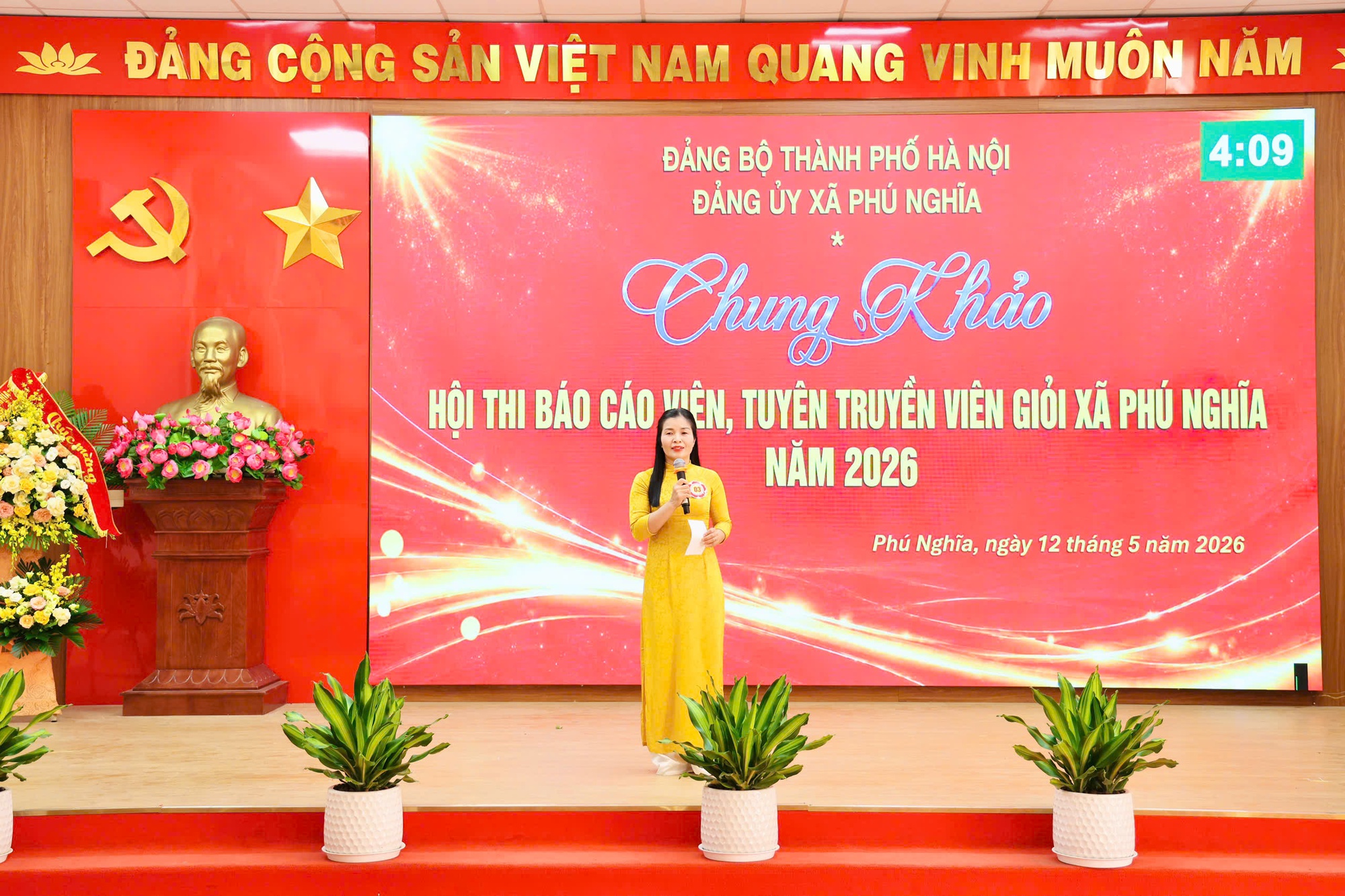 Chung khảo Hội thi “Báo cáo viên, tuyên truyền viên giỏi” xã Phú Nghĩa- Ảnh 4.