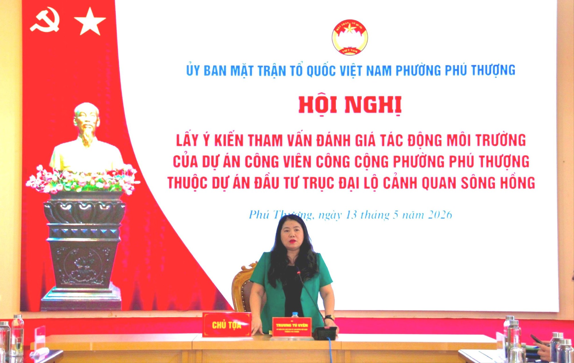 Phường Phú Thượng lấy ý kiến đánh giá tác động môi trường Dự án Công viên công cộng- Ảnh 1.