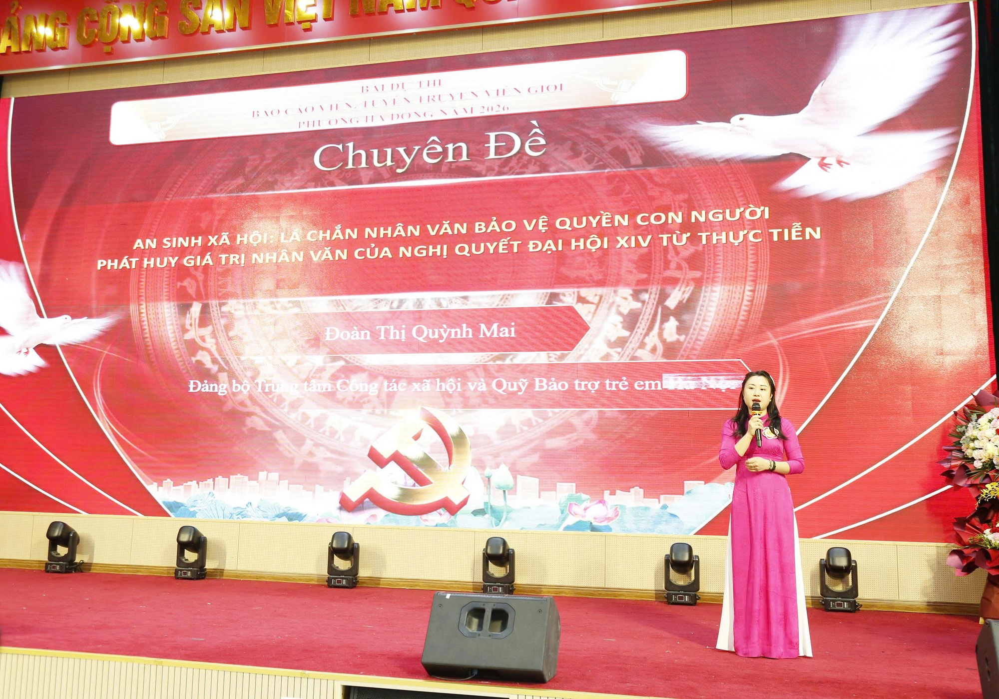 Chung khảo Hội thi Báo cáo viên, tuyên truyền viên giỏi phường Hà Đông- Ảnh 4.