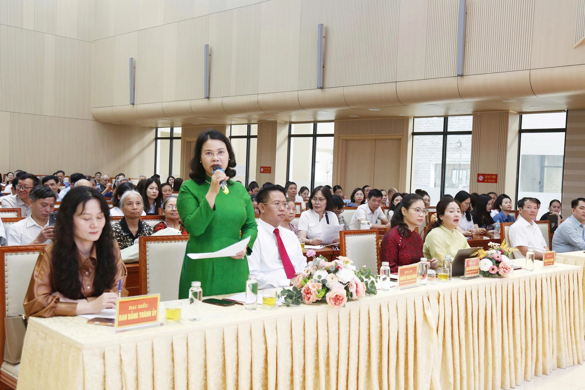 Chung khảo Hội thi Báo cáo viên, tuyên truyền viên giỏi phường Hà Đông- Ảnh 6.