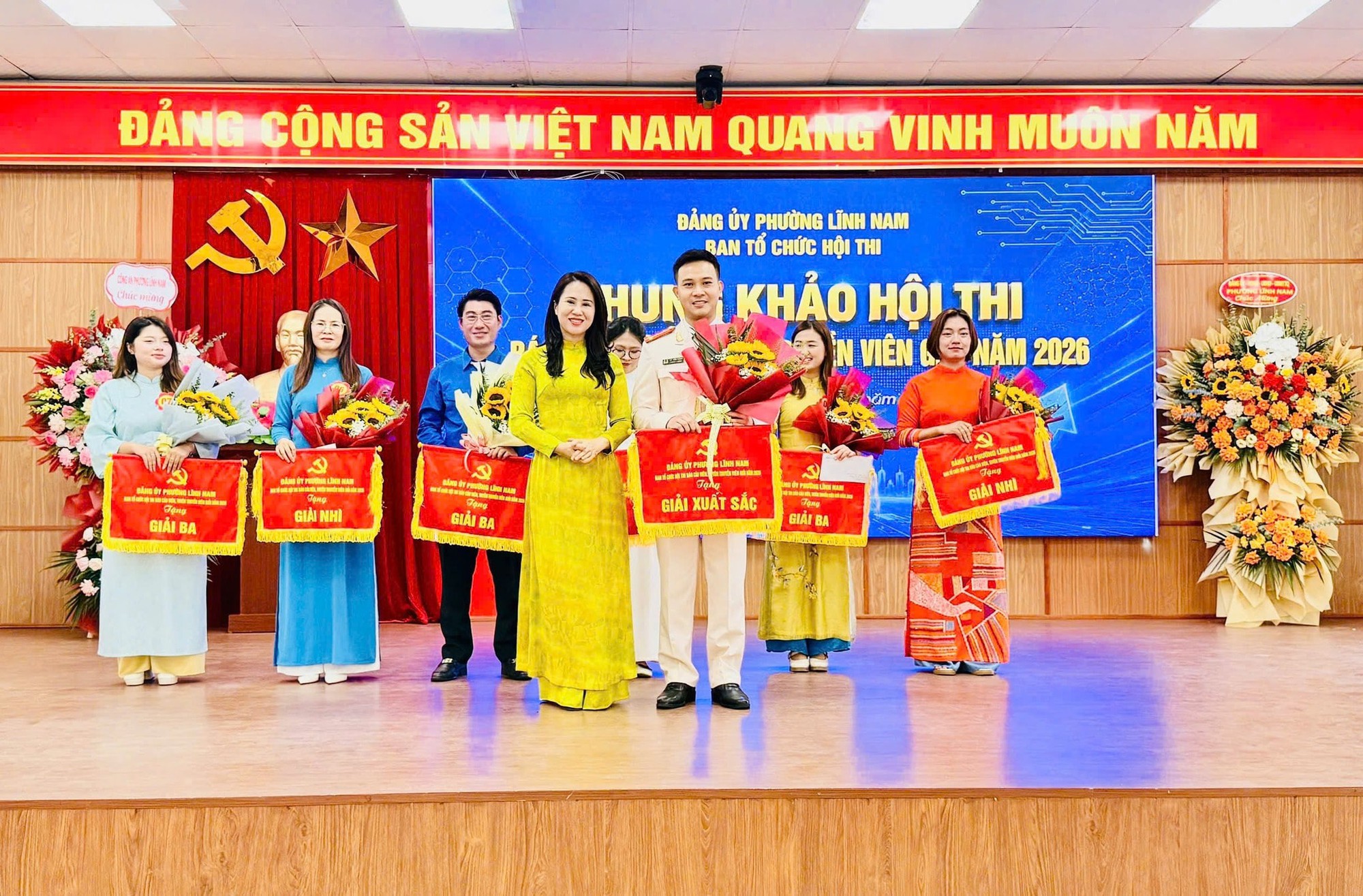Chung khảo Hội thi báo cáo viên, tuyên truyền viên giỏi phường Lĩnh Nam- Ảnh 3.