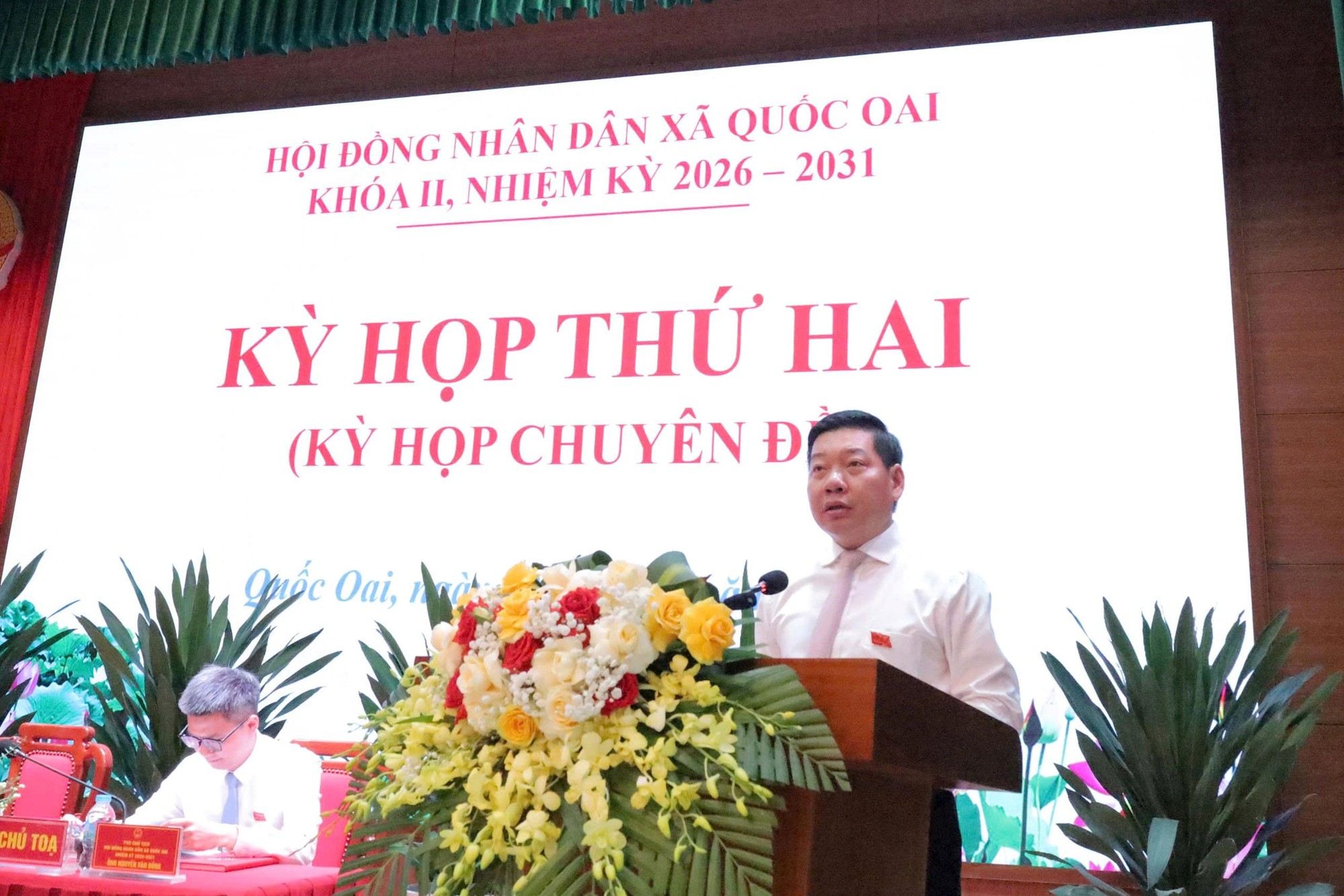 HĐND xã Quốc Oai thông qua Kế hoạch phát triển kinh tế - xã hội 5 năm giai đoạn 2026 - 2030- Ảnh 1.