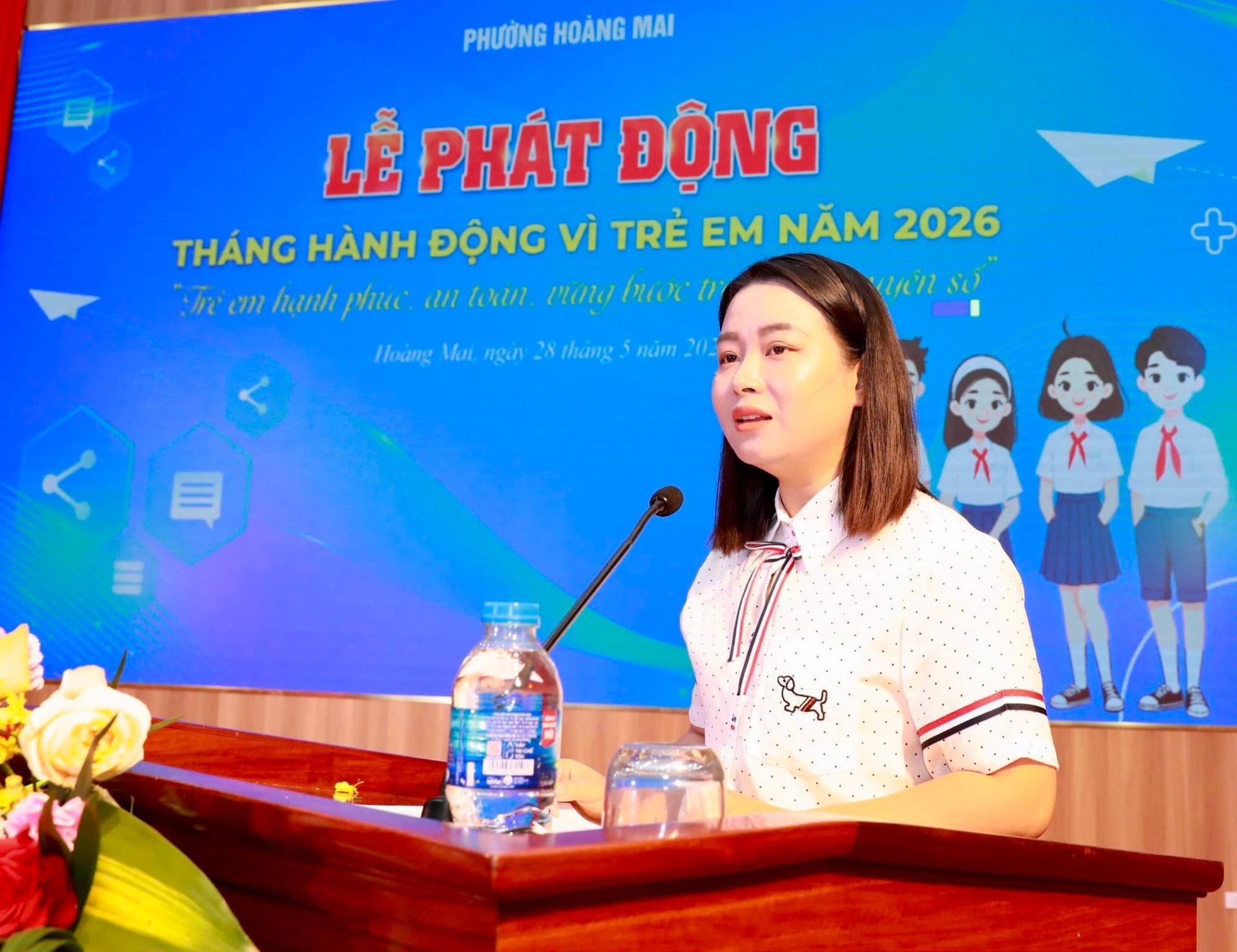 Phường Hoàng Mai phát động Tháng hành động Vì trẻ em năm 2026- Ảnh 1.