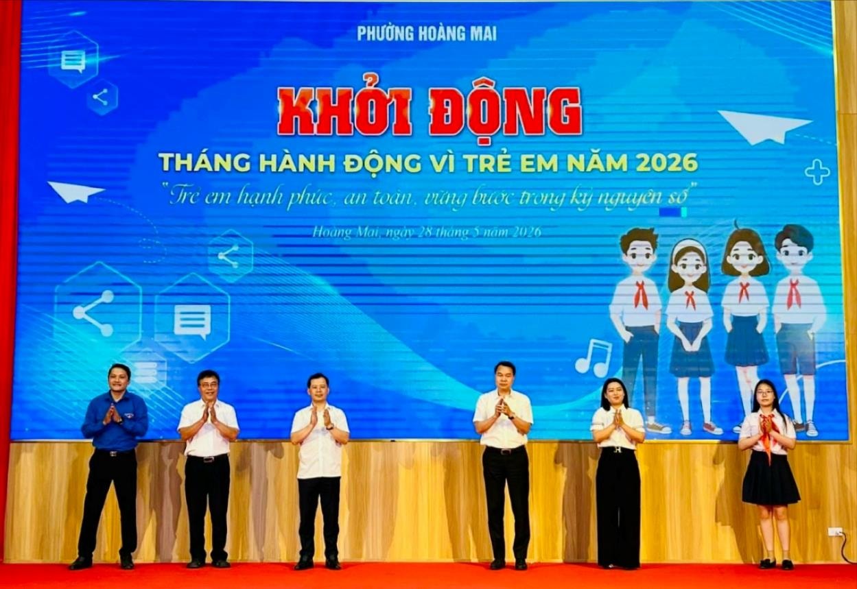 Phường Hoàng Mai phát động Tháng hành động Vì trẻ em năm 2026- Ảnh 2.
