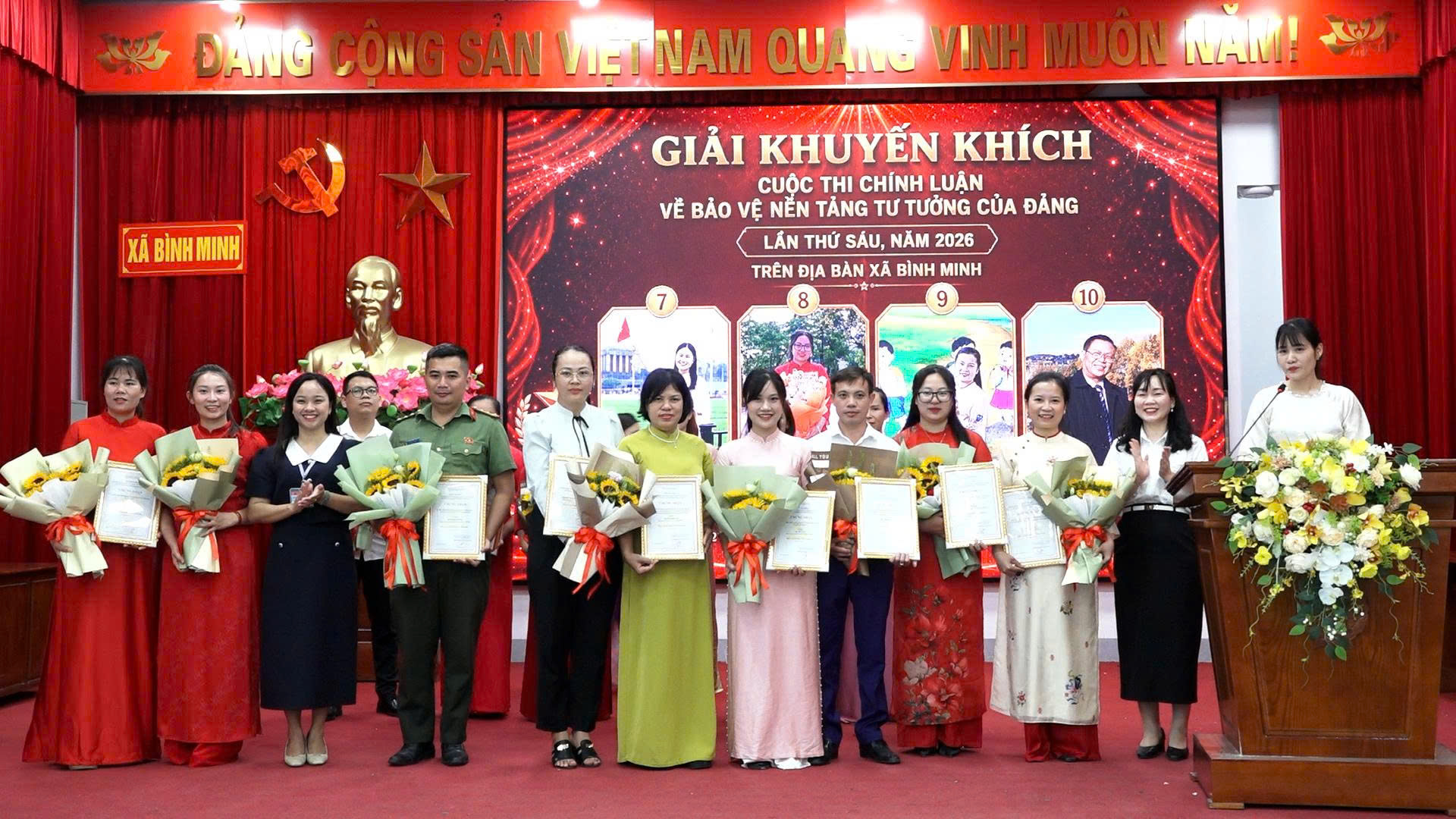 Xã Bình Minh: Tổng kết cuộc thi chính luận bảo vệ nền tảng tư tưởng của Đảng lần thứ VI- Ảnh 6.