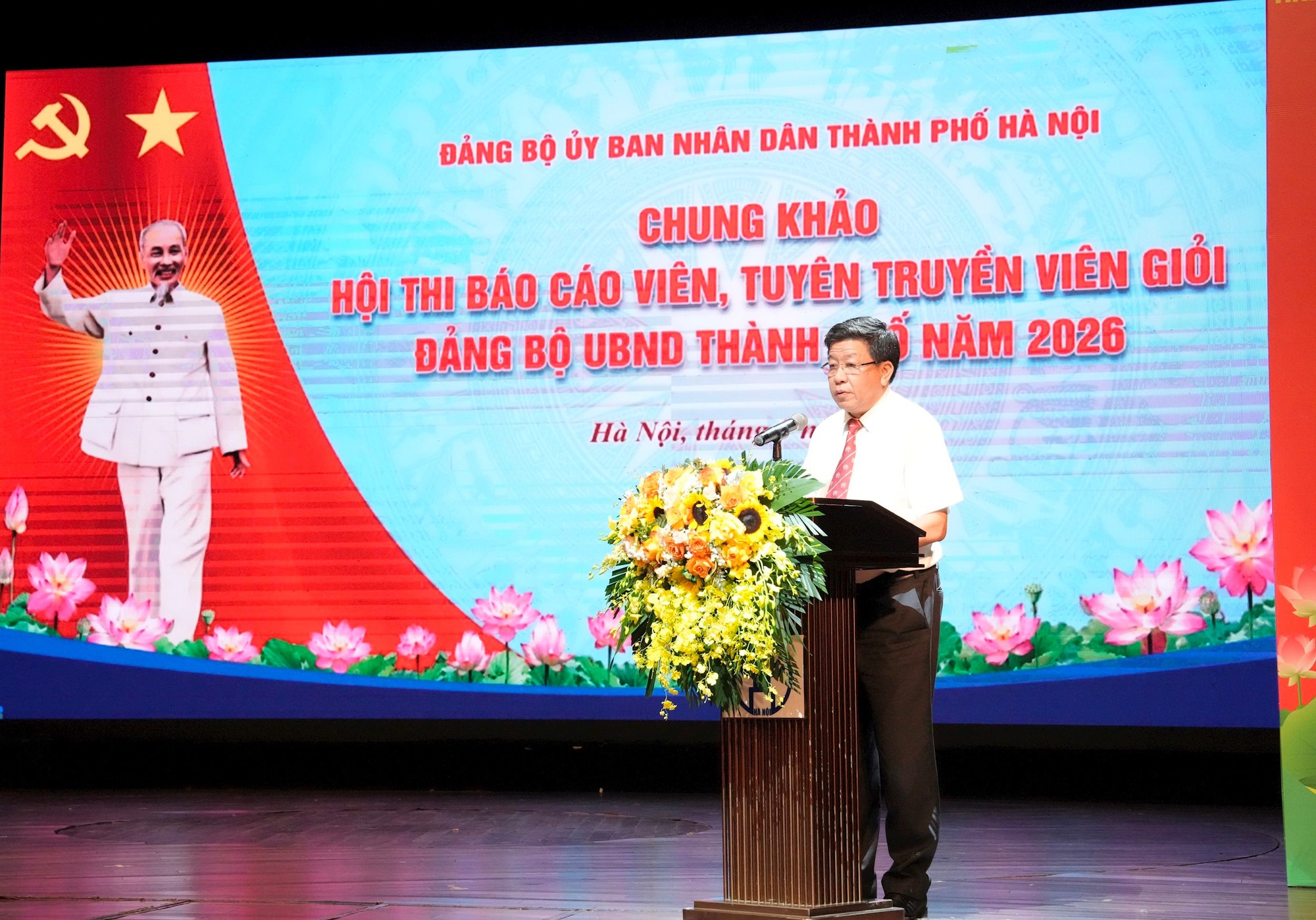 Chung khảo Hội thi Báo cáo viên, tuyên truyền viên giỏi Đảng bộ UBND thành phố Hà Nội- Ảnh 1.