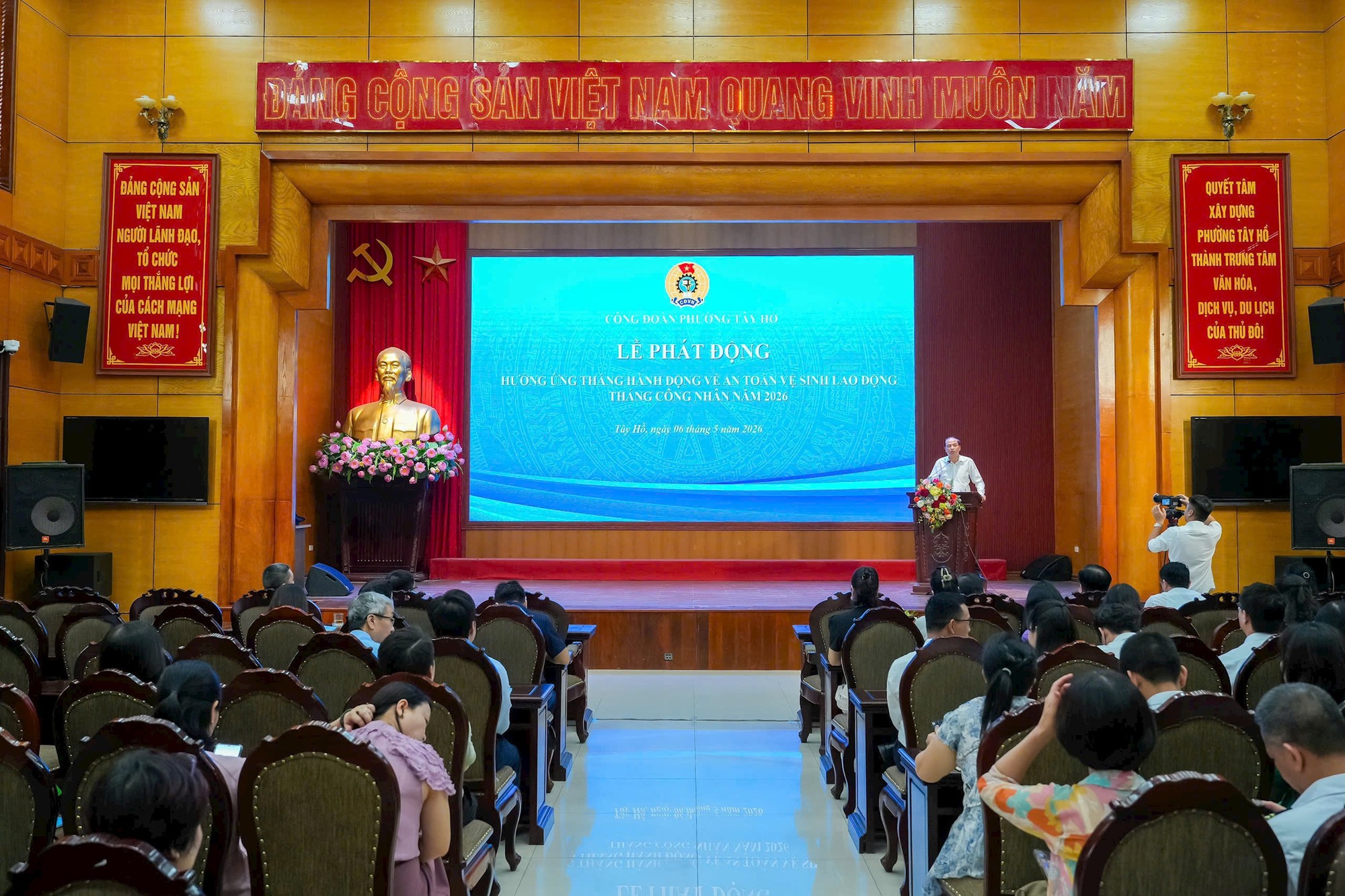 Phường Tây Hồ phát động Tháng hành động về An toàn, vệ sinh lao động và Tháng Công nhân năm 2026- Ảnh 2.