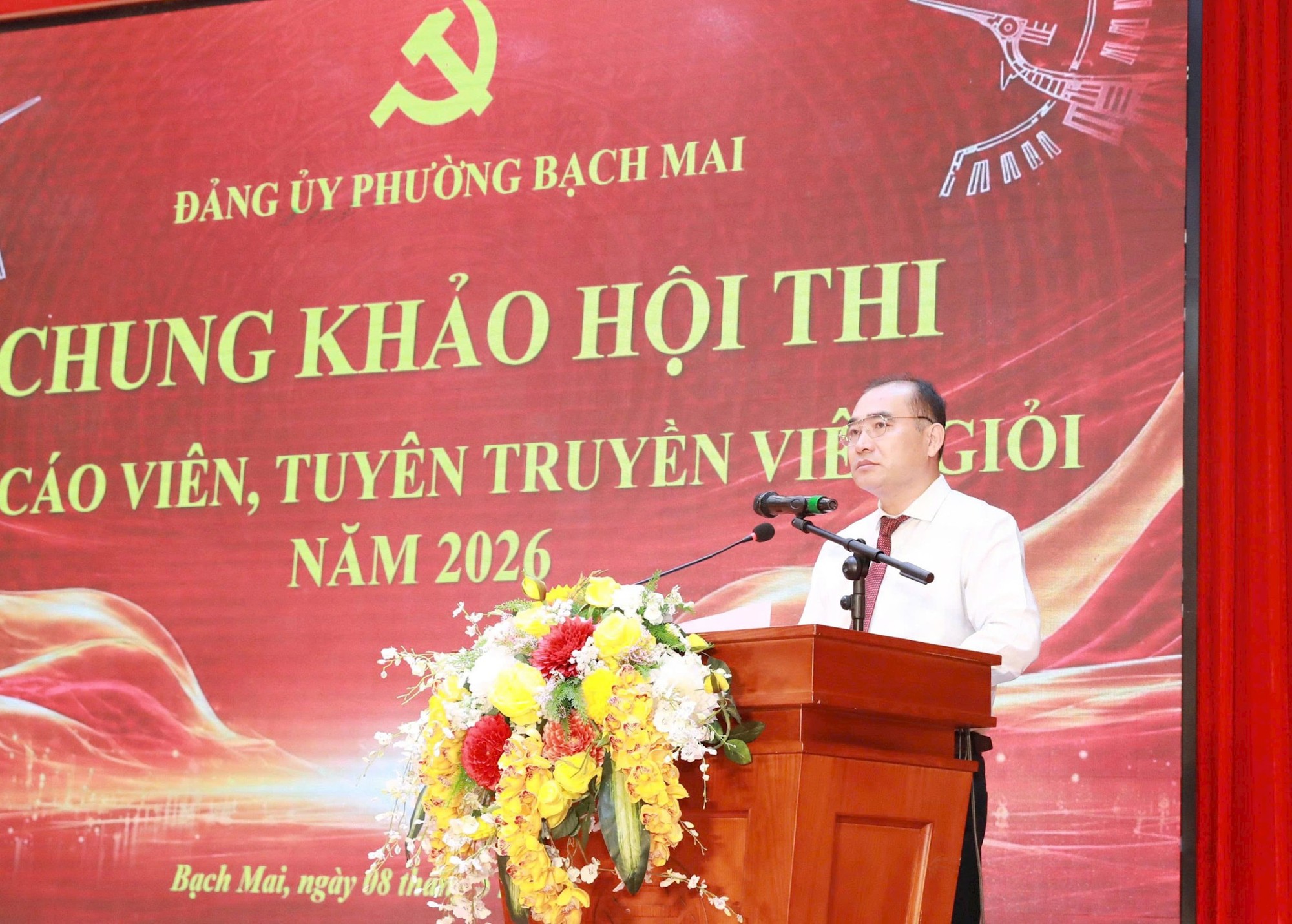 Phường Bạch Mai: Chung khảo Hội thi Báo cáo viên, tuyên truyền viên giỏi- Ảnh 1.