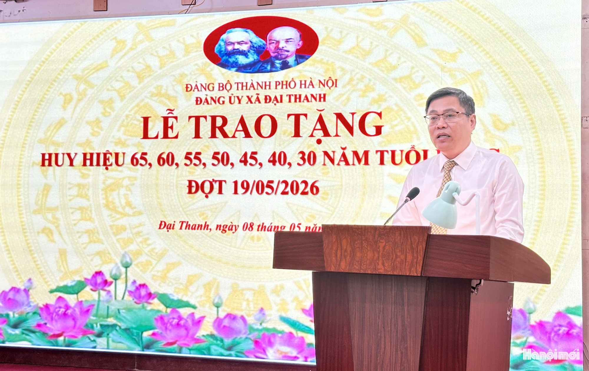 Xã Đại Thanh: 58 đảng viên được trao Huy hiệu Đảng đợt 19/5- Ảnh 2.