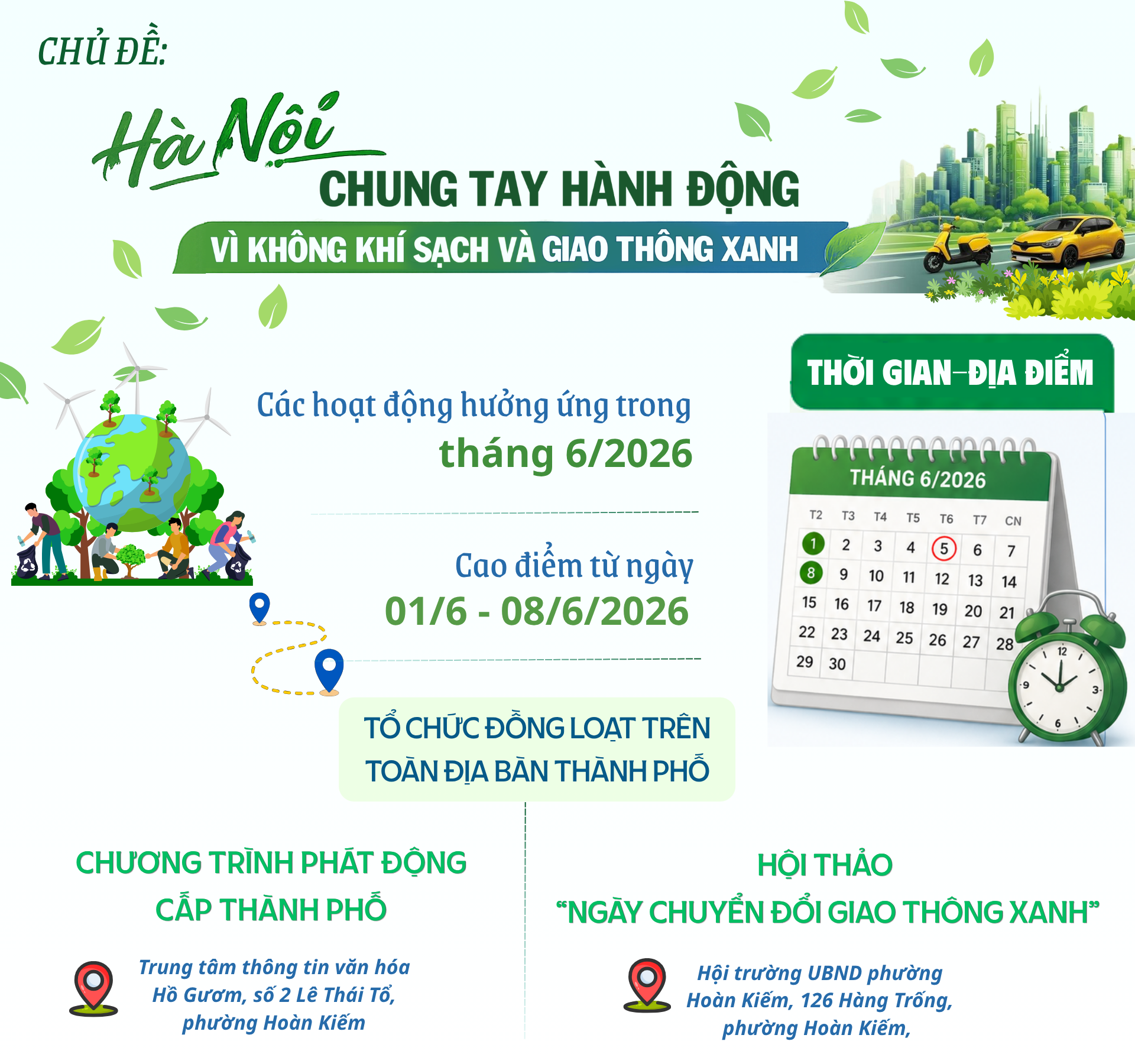 Tổ chức các hoạt động hưởng ứng Ngày Môi trường thế giới, Tháng hành động vì môi trường năm 2026- Ảnh 2.