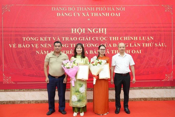 Xã Thanh Oai: Tổng kết và trao giải Cuộc thi chính luận về bảo vệ nền tảng tư tưởng của Đảng- Ảnh 2.