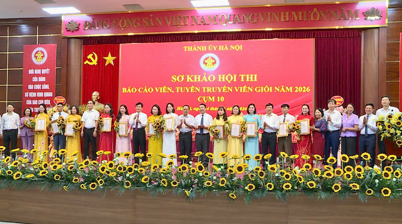 Sơ khảo Hội thi báo cáo viên, tuyên truyền viên giỏi Thành phố - cụm thi số 10- Ảnh 3.