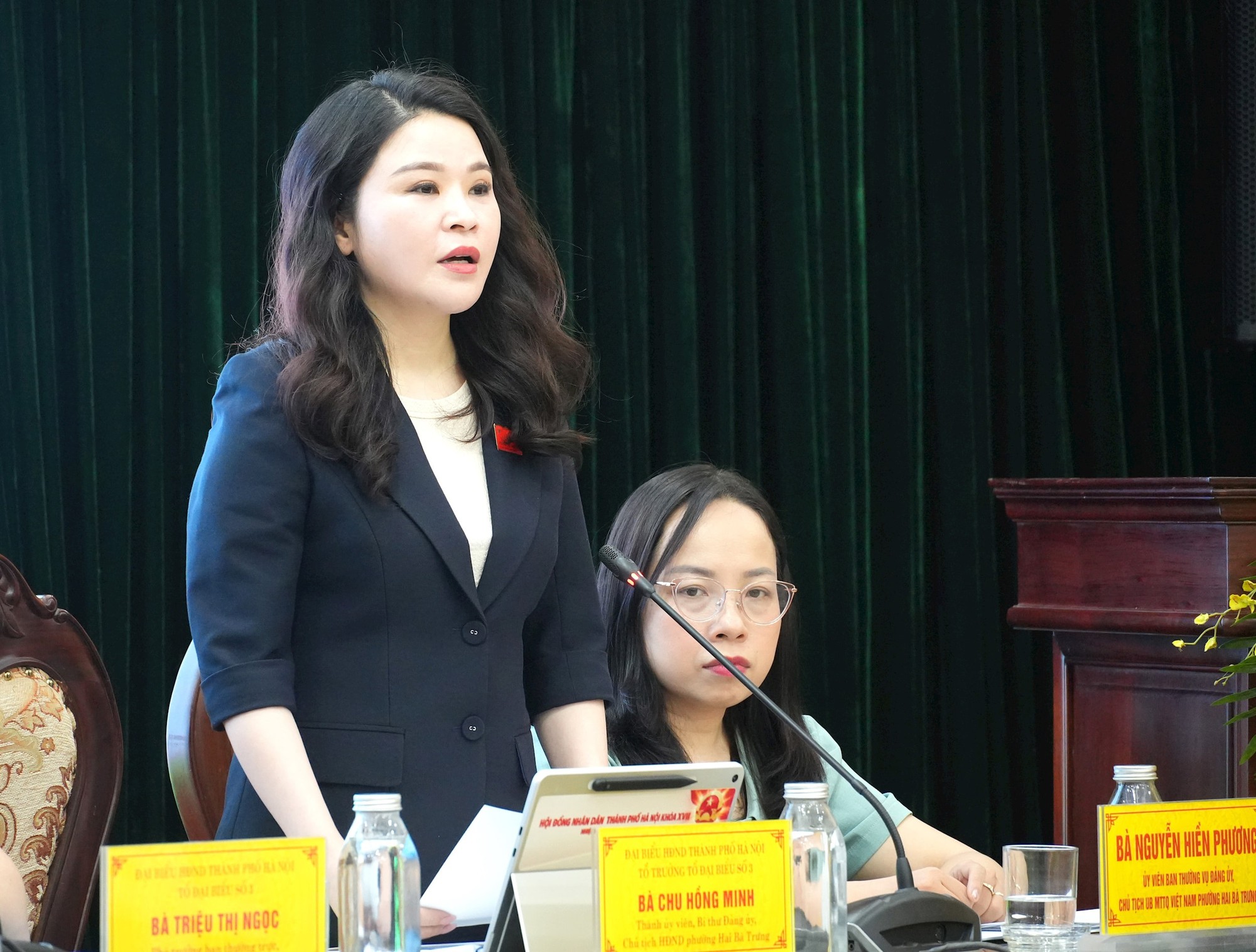 Đại biểu HĐND thành phố Hà Nội - Đơn vị bầu cử số 3 tiếp xúc cử tri trước kỳ họp- Ảnh 3.