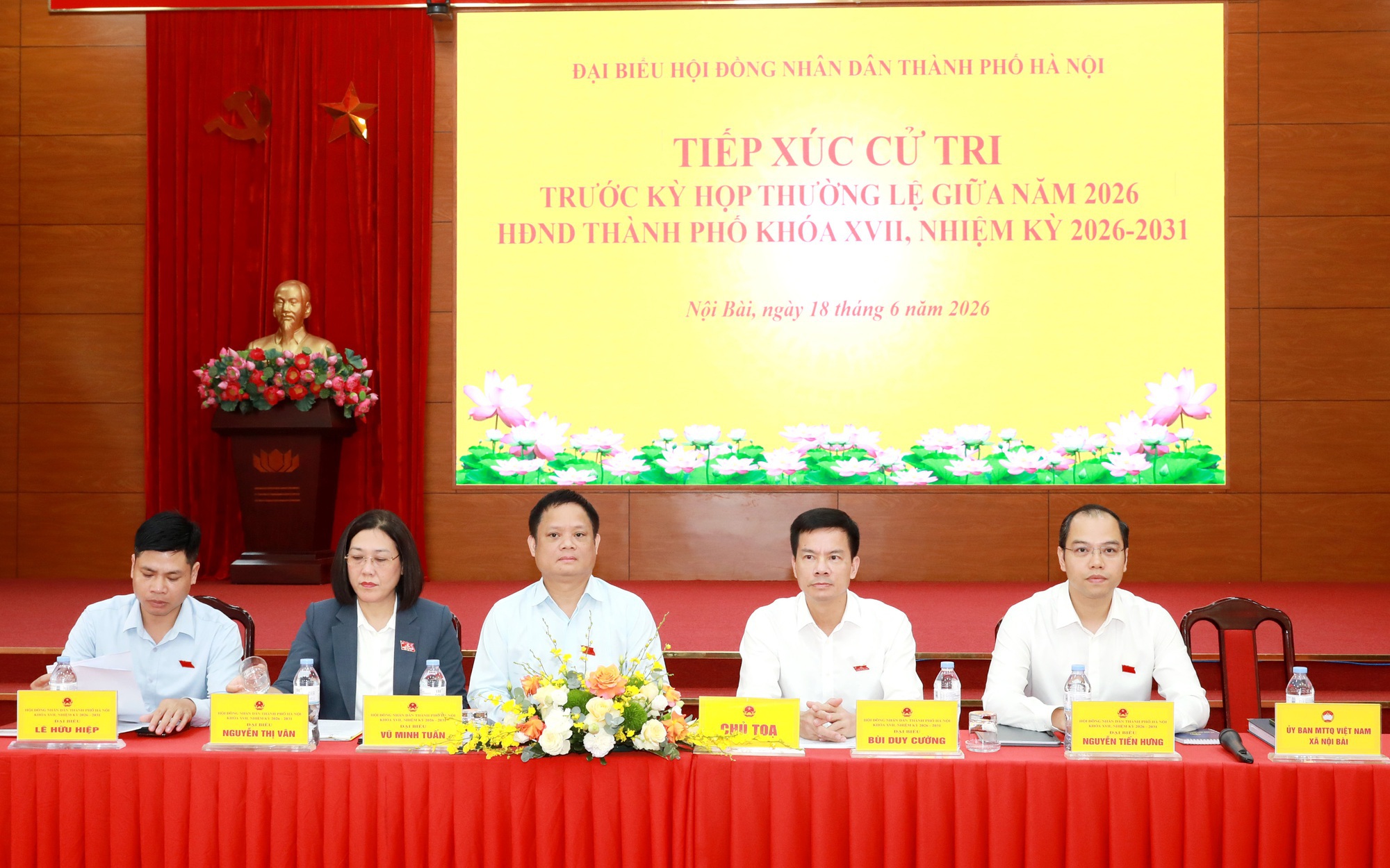 Phó Chủ tịch UBND Thành phố Bùi Duy Cường tiếp xúc cử tri đơn vị bầu cử số 31
