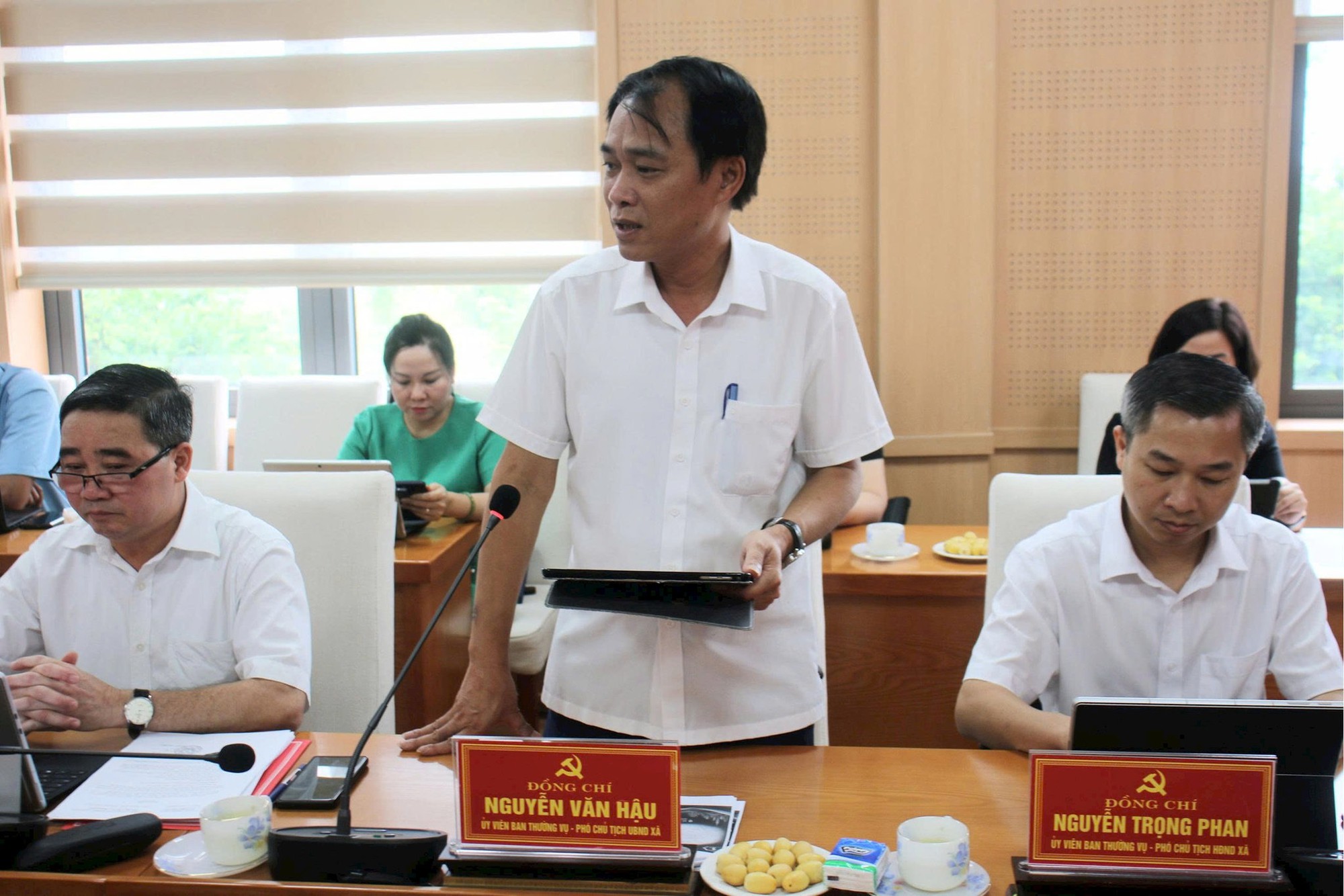 MTTQ thành phố Hà Nội giám sát thực hiện dân chủ ở cơ sở tại xã Tiến Thắng- Ảnh 1.