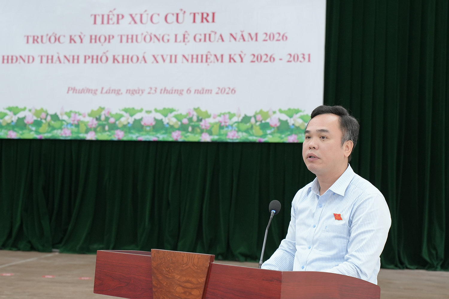 Đại biểu HĐND Thành phố tiếp xúc cử tri các phường Láng, Văn Miếu - Quốc Tử Giám, Kim Liên, Ô Chợ Dừa, Đống Đa- Ảnh 3.