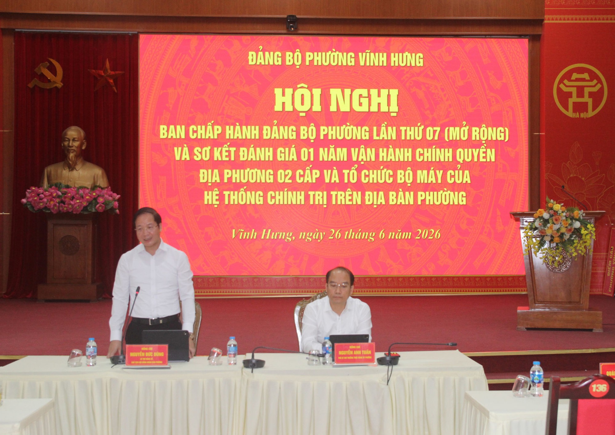 Phường Vĩnh Hưng sơ kết 1 năm thực hiện chính quyền 2 cấp- Ảnh 1.