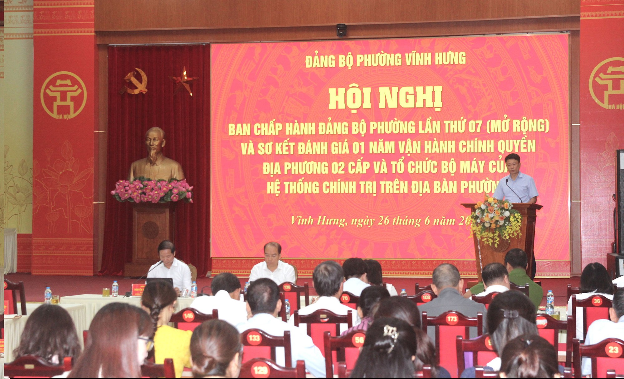 Phường Vĩnh Hưng sơ kết 1 năm thực hiện chính quyền 2 cấp- Ảnh 2.