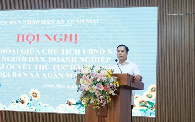 Xuân Mai: Đối thoại với người dân, doanh nghiệp về giải quyết thủ tục hành chính