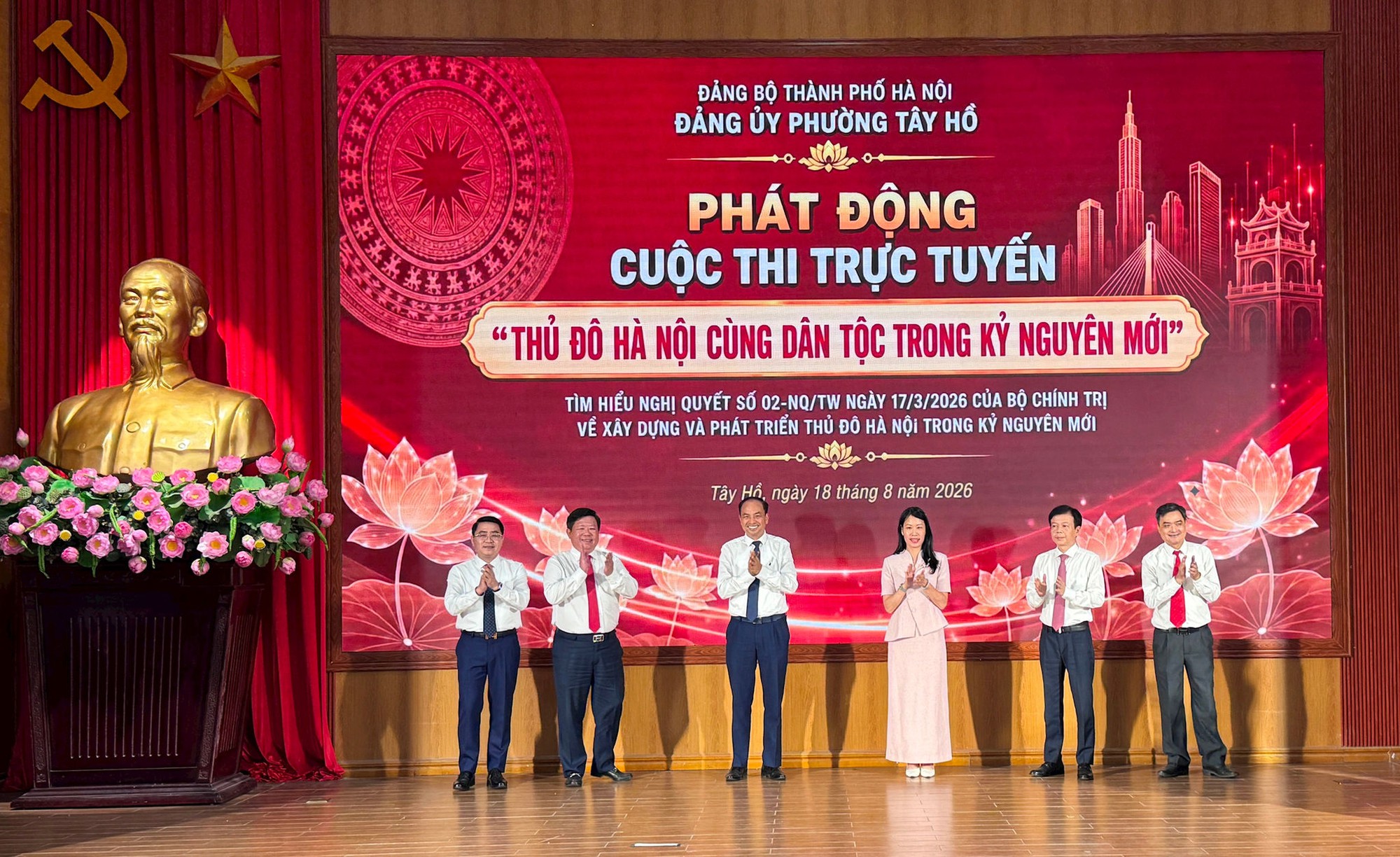 Phường Tây Hồ phát động Cuộc thi trực tuyến “Thủ đô Hà Nội cùng dân tộc trong kỷ nguyên mới”- Ảnh 2.