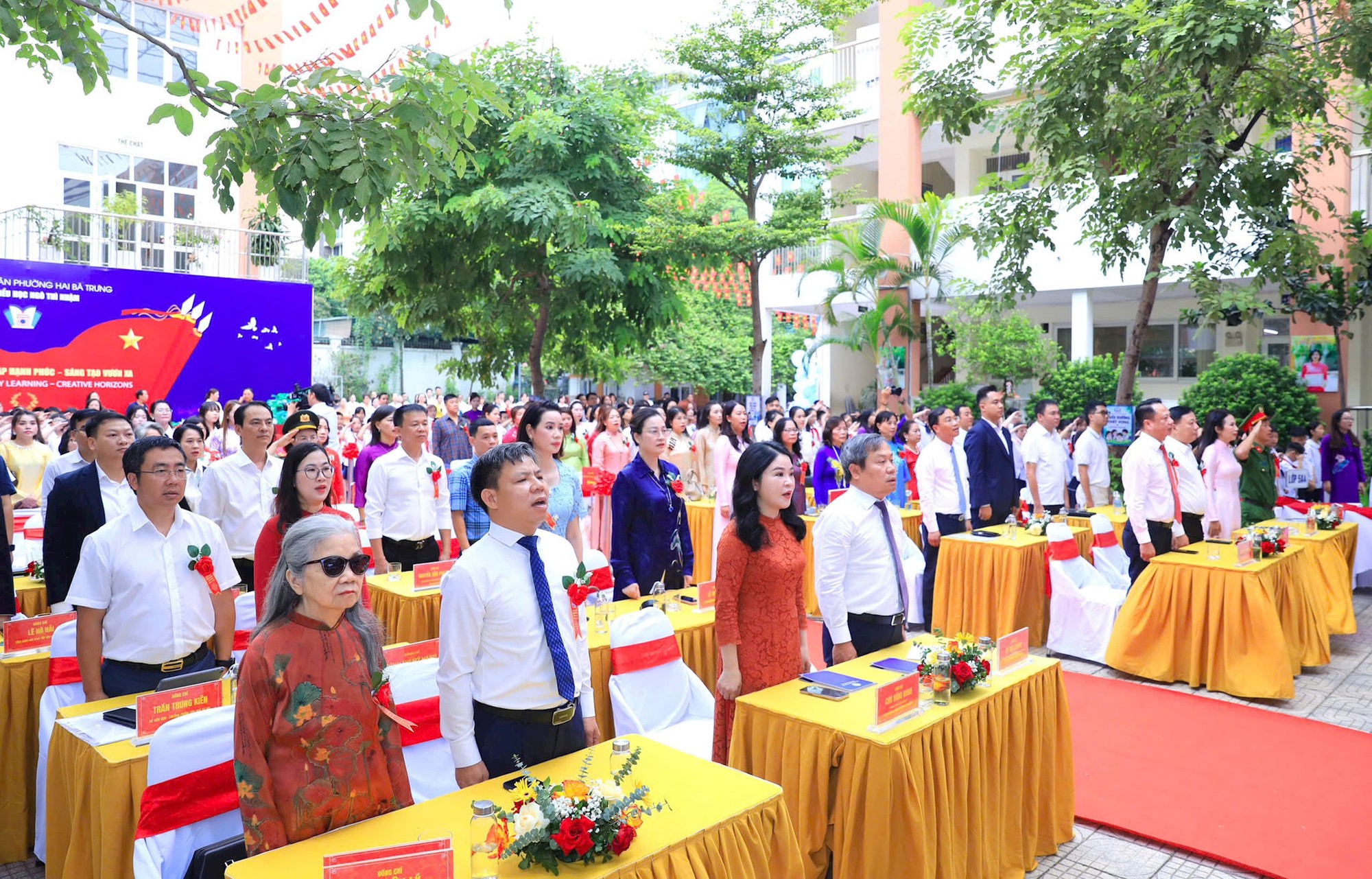 Chủ tịch UBND Thành phố Vũ Đại Thắng dự khai giảng năm học mới tại Trường Tiểu học Ngô Thì Nhậm