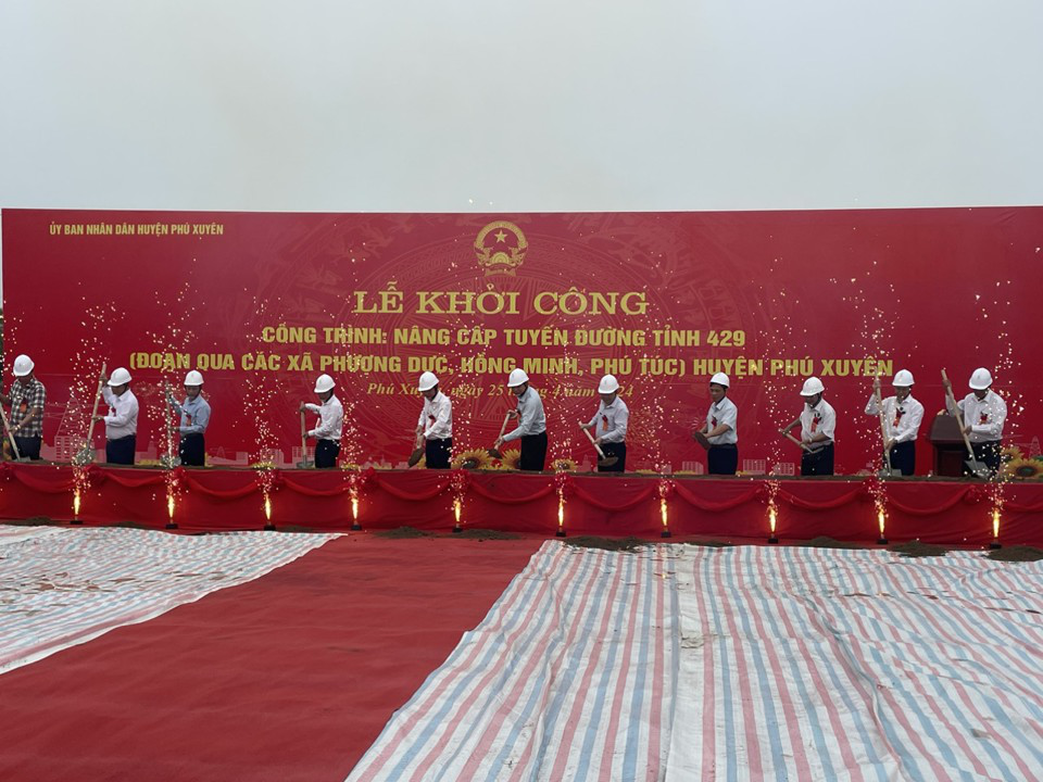 Phú Xuyên: Khởi công dự án nâng cấp tuyến đường tỉnh 429
