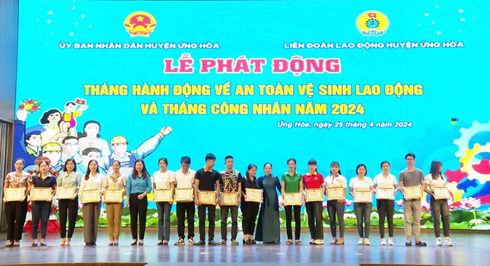 Ứng Hòa phát động hưởng ứng Tháng Công nhân năm 2024