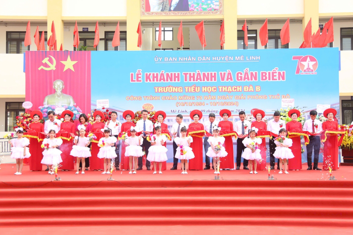 Khánh thành và gắn biển 2 công trình giáo dục tiêu biểu tại huyện Mê Linh