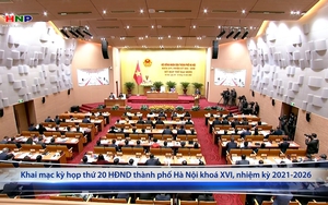Khai mạc kỳ họp thứ 20 HĐND thành phố Hà Nội khoá XVI, nhiệm kỳ 2021-2026