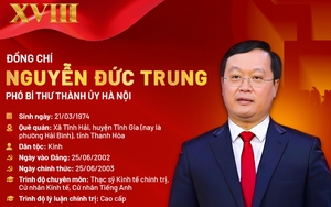 Đồng chí Nguyễn Đức Trung giữ chức Phó Bí thư Thành uỷ Hà Nội