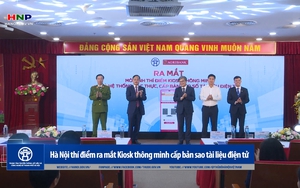 Hà Nội thí điểm ra mắt Kiosk thông minh cấp bản sao tài liệu điện tử