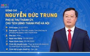 Đồng chí Nguyễn Đức Trung giữ chức Chủ tịch UBND thành phố Hà Nội