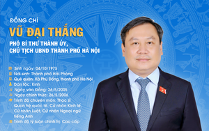 Đồng chí Vũ Đại Thắng được bầu giữ chức Chủ tịch UBND thành phố Hà Nội