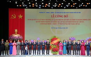 Hà Nội công bố Nghị quyết sắp xếp đơn vị hành chính, vận hành chính quyền hai cấp từ 1/7/2025