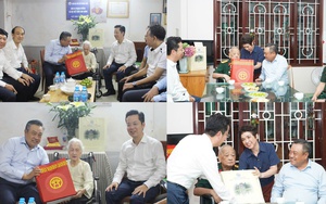 Chủ tịch UBND TP Hà Nội Trần Sỹ Thanh thăm, tặng quà người có công