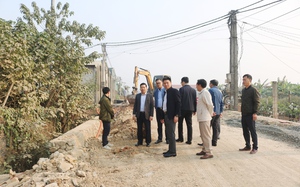 Kiểm tra tiến độ các dự án đầu tư công trọng điểm trên địa bàn xã Quốc Oai