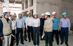 Phó Chủ tịch UBND Thành phố Vũ Thu Hà kiểm tra tiến độ các dự án y tế trọng điểm