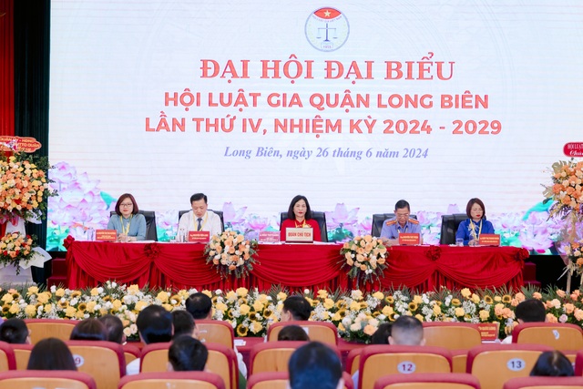 Đại hội đại biểu Hội Luật gia quận Long Biên khoá IV, nhiệm kỳ 2024-2029- Ảnh 3.