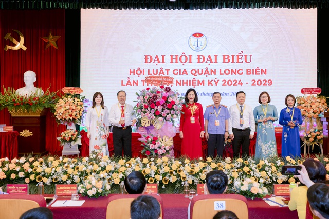 Đại hội đại biểu Hội Luật gia quận Long Biên khoá IV, nhiệm kỳ 2024-2029- Ảnh 7.
