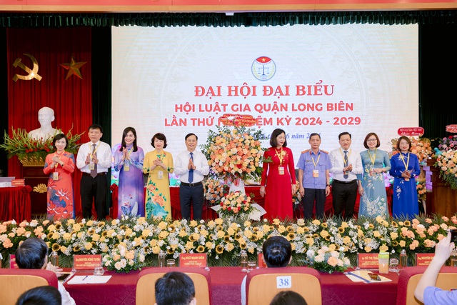 Đại hội đại biểu Hội Luật gia quận Long Biên khoá IV, nhiệm kỳ 2024-2029- Ảnh 8.