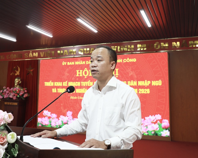 Phường Định Công: Đảm bảo công khai, minh bạch, đúng quy định trong công tác tuyển quân năm 2026- Ảnh 2.