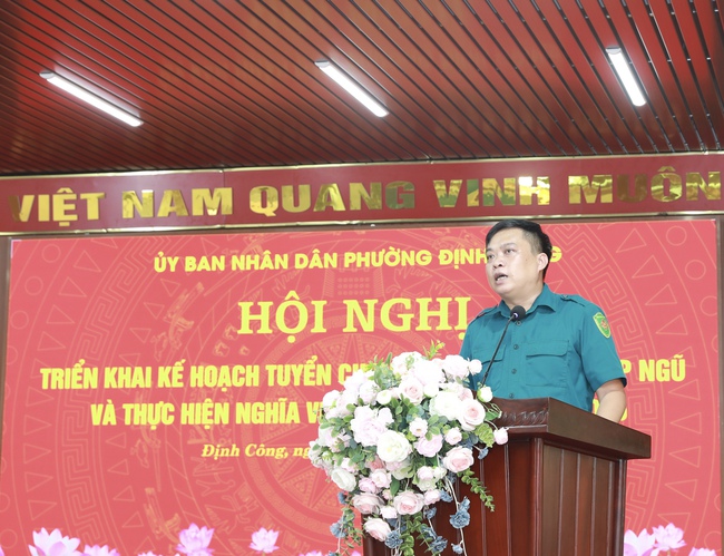 Phường Định Công: Đảm bảo công khai, minh bạch, đúng quy định trong công tác tuyển quân năm 2026- Ảnh 3.