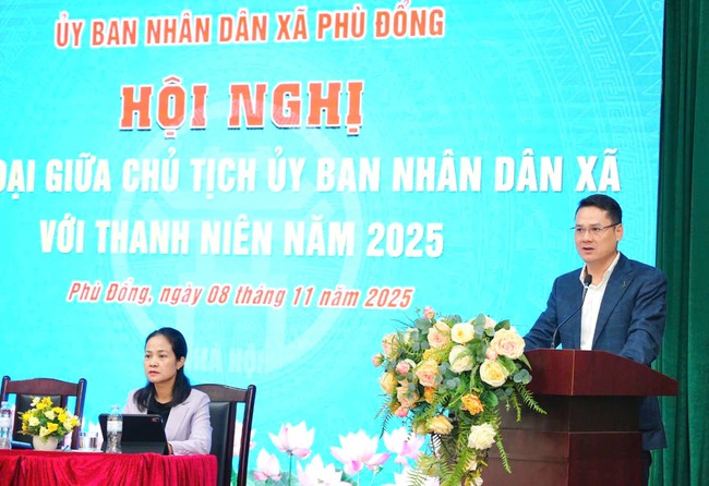 Lãnh đạo xã Phù Đổng đối thoại với đoàn viên, thanh niên- Ảnh 2.