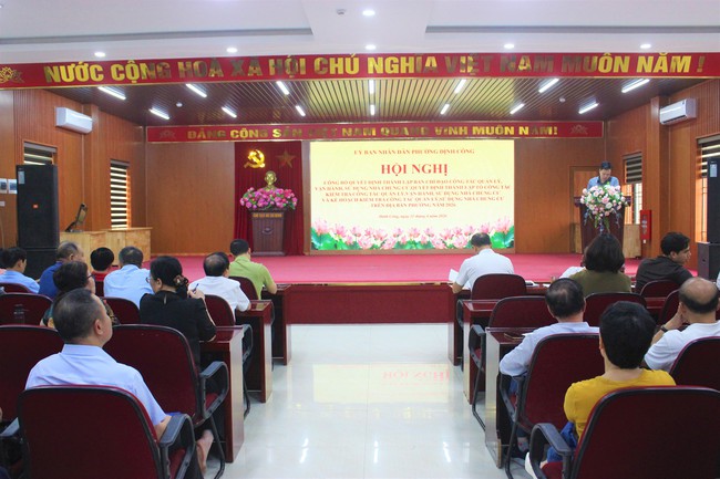 Phường Định Công thành lập Ban chỉ đạo quản lý, vận hành, sử dụng nhà chung cư- Ảnh 1.