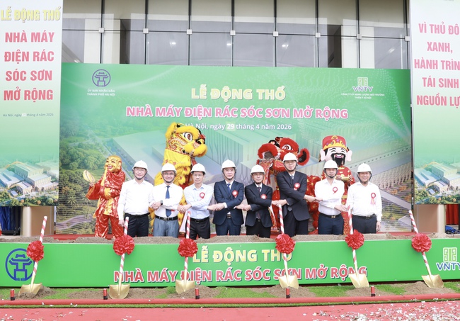 Động thổ Dự án Nhà máy điện rác Sóc Sơn mở rộng công suất 1.600 tấn/ngày đêm- Ảnh 5.