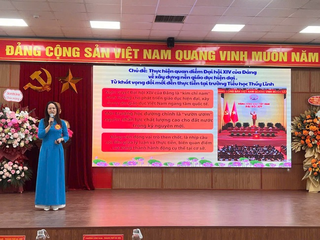 Chung khảo Hội thi báo cáo viên, tuyên truyền viên giỏi phường Lĩnh Nam- Ảnh 2.