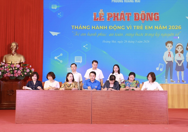 Phường Hoàng Mai phát động Tháng hành động Vì trẻ em năm 2026- Ảnh 3.